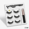 Sexy Sheep Magnetic Faux Mink Natural Long Eyelashes Kit Set (3 Pairs)-Magnetic Eyelash-UNIQSO