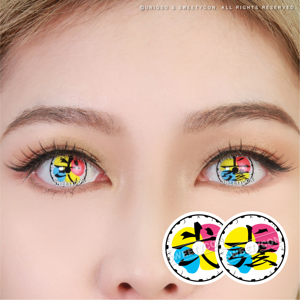 Demon Killer Villain Moon Style 2 V2 (Visible) (2 lenses/pack)-Colored Contacts-UNIQSO Canada