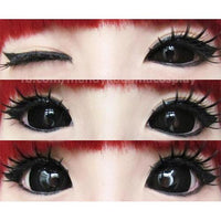 Flash Black Sclera Contacts Sabretooth/Blackout/Black (2 lenses/pack)-Sclera Contacts-UNIQSO Canada