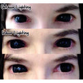 Flash Black Sclera Contacts Sabretooth/Blackout/Black (2 lenses/pack)-Sclera Contacts-UNIQSO Canada