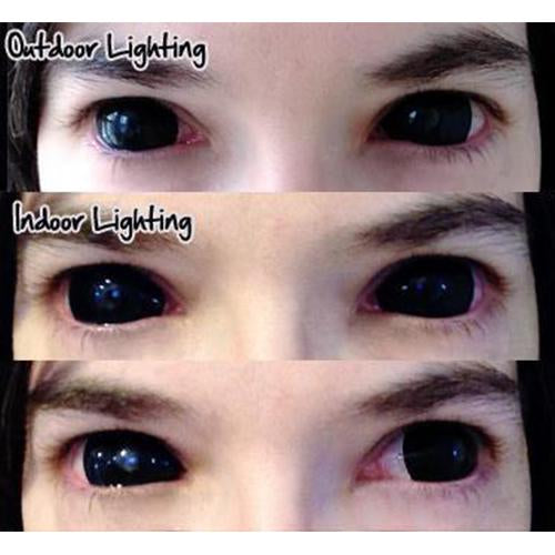 Flash Black Sclera Contacts Sabretooth/Blackout/Black (2 lenses/pack)-Sclera Contacts-UNIQSO Canada
