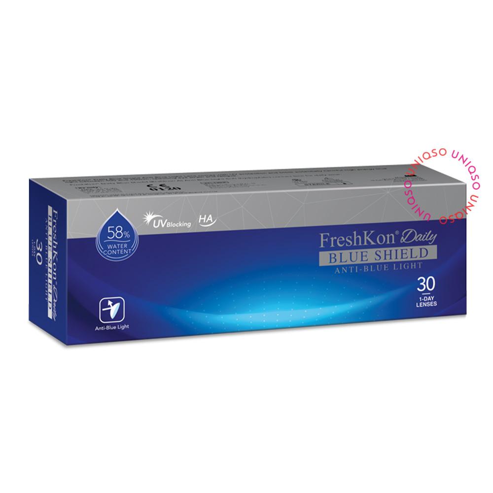 FreshKon Daily Blue Shield (30 lenses/pack)-Clear Contacts-UNIQSO