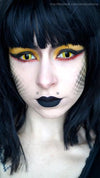Coscon Crazy with Power - Yellow Cats Eye (1 lens/pack)-Crazy Contacts-UNIQSO