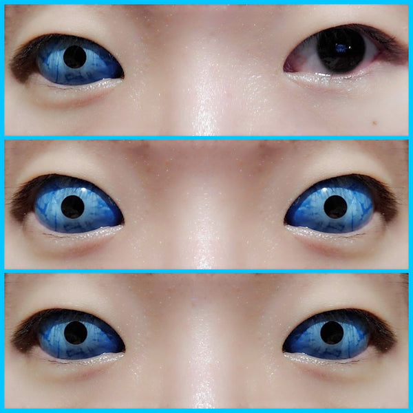 Sweety Blue Sclera Contacts Ice Zombie (1 lens/pack)-Sclera Contacts-UNIQSO