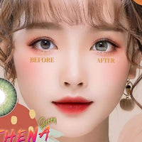 I.Fairy Athena Green colored contacts