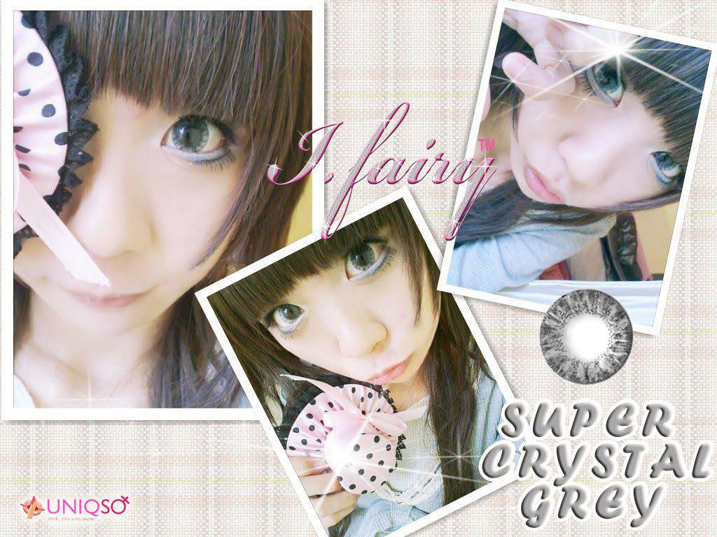 I.Fairy Super Crystal Grey (1 lens/pack)-Colored Contacts-UNIQSO Canada