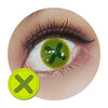 Sweety Crazy Button Eye - Charteuse (1 lens/pack)-Crazy Contacts-UNIQSO
