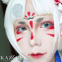 Kazzue Blissful Blue colored contacts