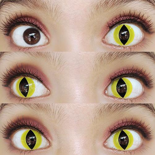 Kazzue Crazy Lens with Power - Cat Eyes (1 lens/pack)-Crazy Contacts-UNIQSO Canada