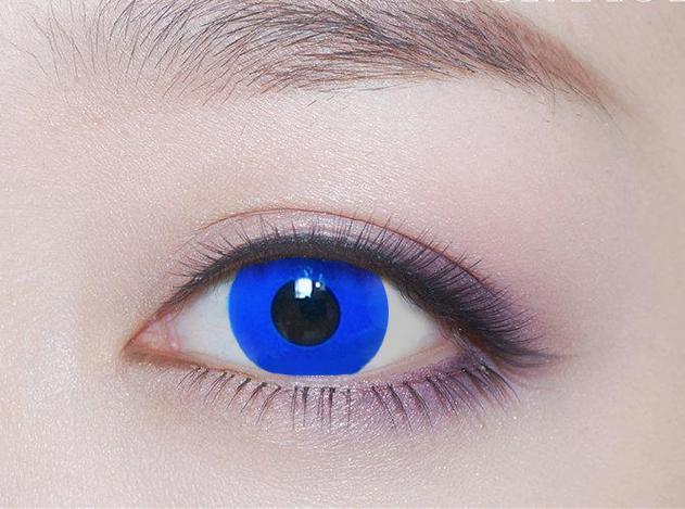 Kazzue Crazy Lens with Power - Royal Sky Blue (1 lens/pack)-Crazy Contacts-UNIQSO Canada