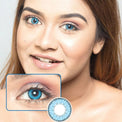 Kazzue Fay Blue colored contacts
