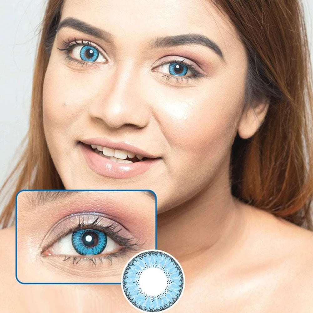 Kazzue Fay Blue colored contacts