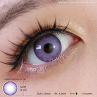 Kazzue Festival Violet colored contacts