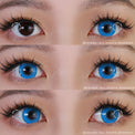 Kazzue Intense Pop Blue colored contacts
