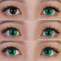 Kazzue Intense Pop Green colored contacts