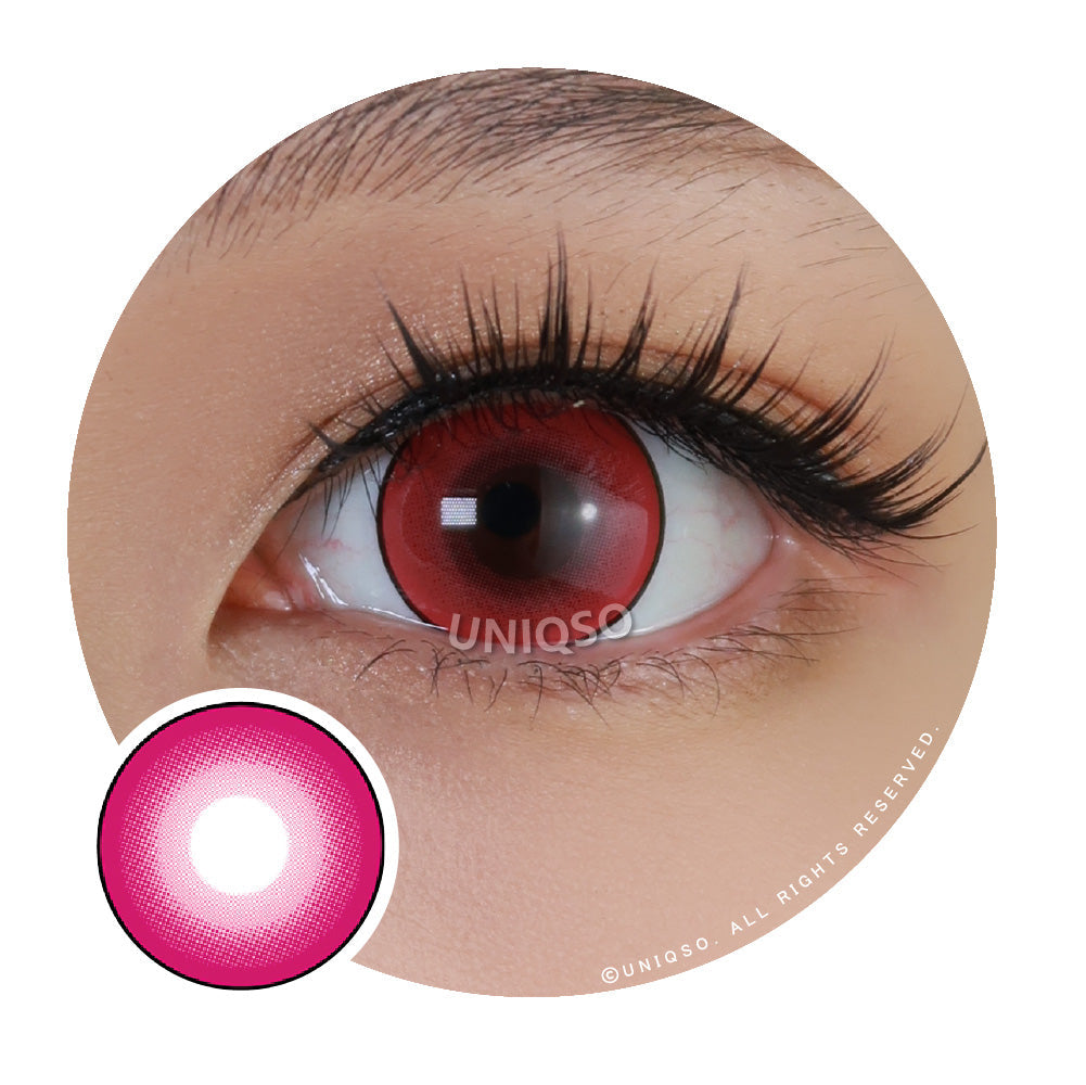 Kazzue Intense Pop Rose colored contacts