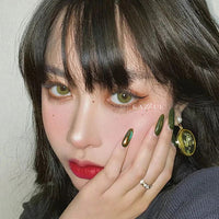 Kazzue Jewel Olive colored contacts