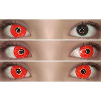 Kazzue Mini Sclera Toxic Red (1 lens/pack)-Mini Sclera Contacts-UNIQSO Canada