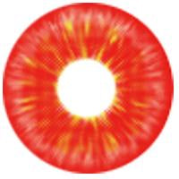 Kazzue Mini Sclera Toxic Red (1 lens/pack)-Mini Sclera Contacts-UNIQSO Canada
