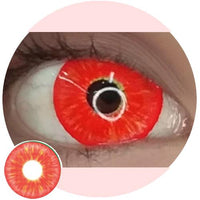 Kazzue Mini Sclera Toxic Red (1 lens/pack)-Mini Sclera Contacts-UNIQSO Canada