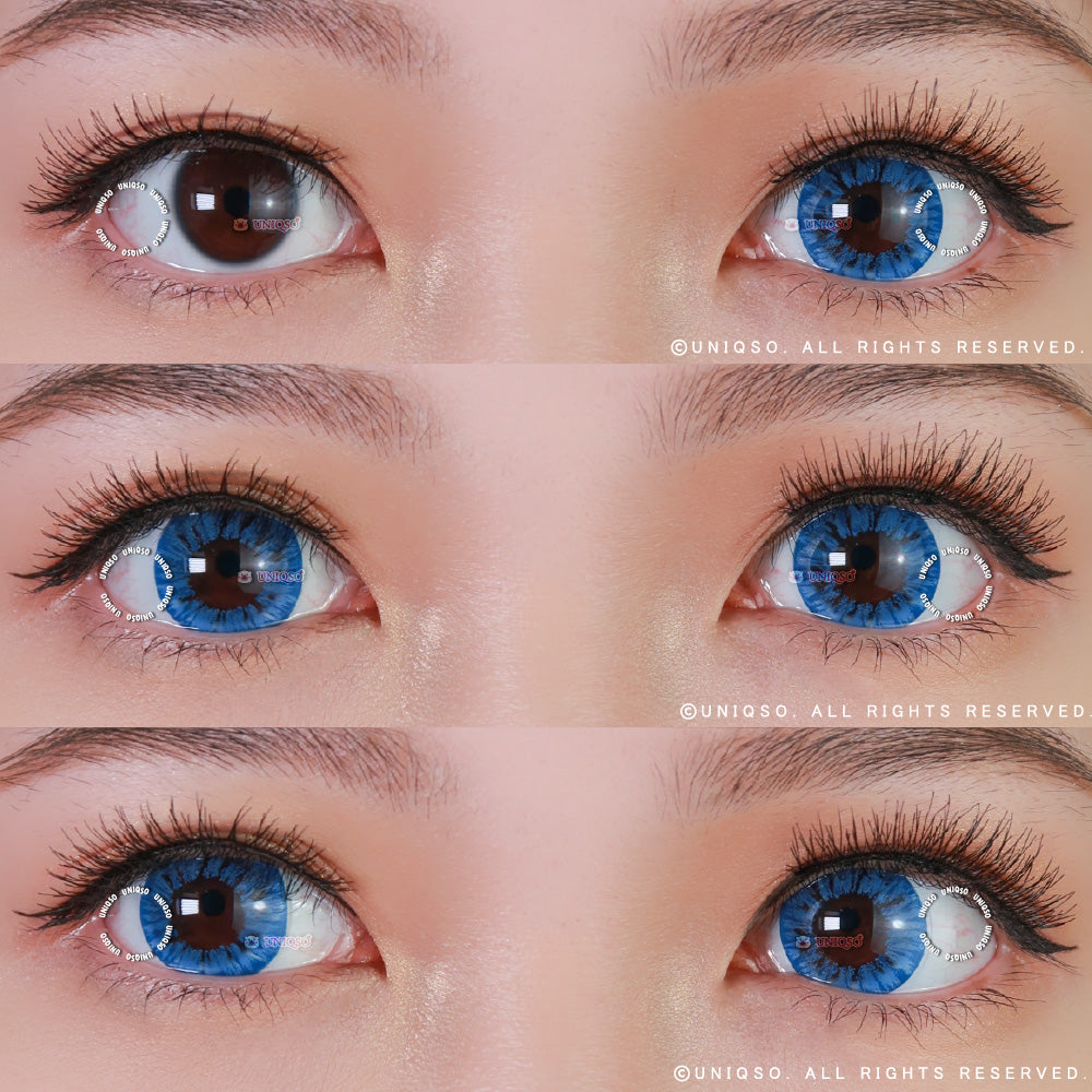 Kazzue Starryeye Blue (1 lens/pack)-Colored Contacts-UNIQSO Canada