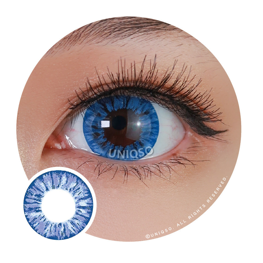 Kazzue Starryeye Blue (1 lens/pack)-Colored Contacts-UNIQSO Canada