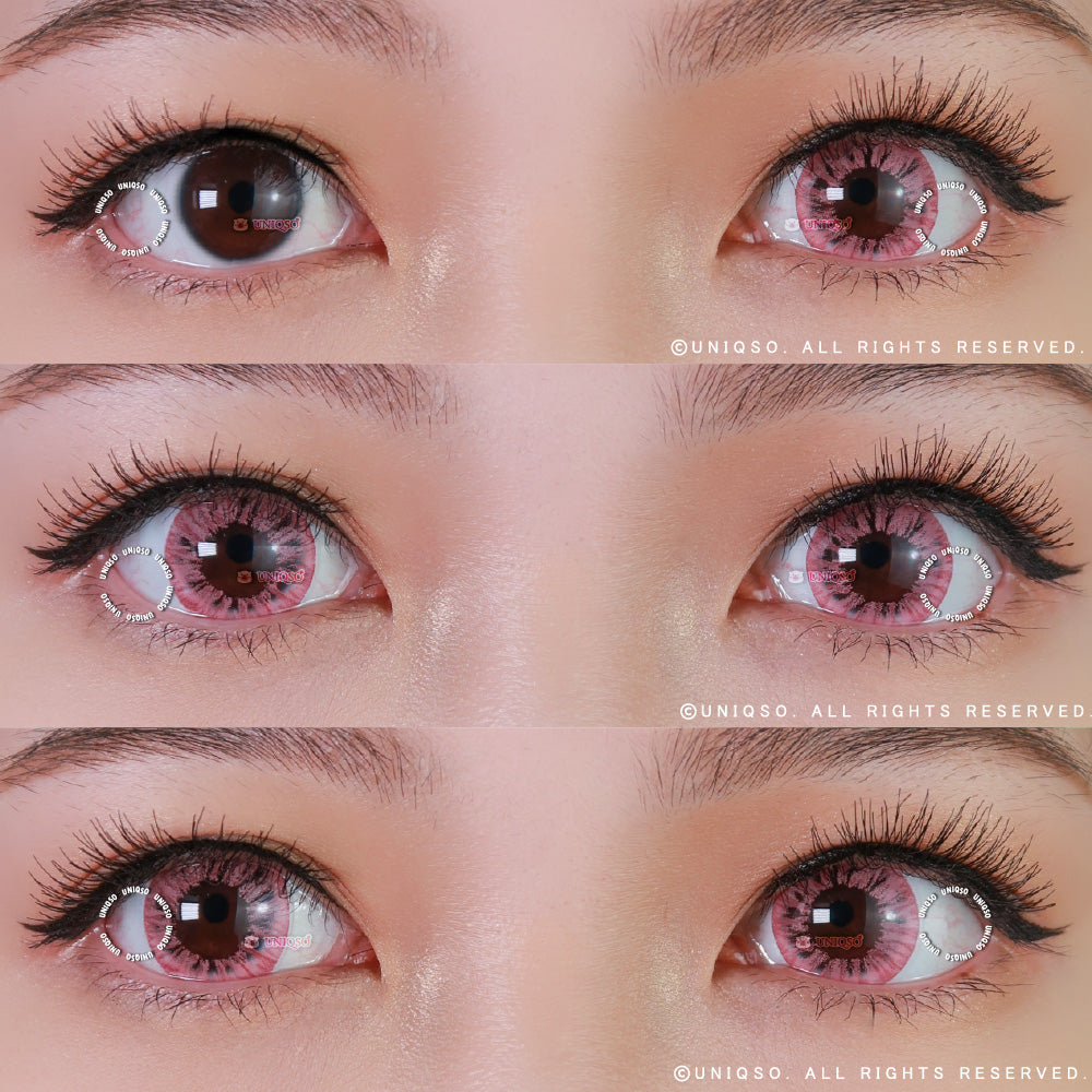 Kazzue Starryeye Pink (1 lens/pack)-Colored Contacts-UNIQSO Canada