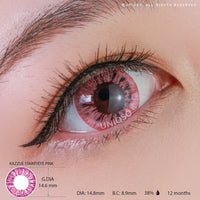 Kazzue Starryeye Pink (1 lens/pack)-Colored Contacts-UNIQSO Canada