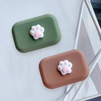Lens Case - Center Pink Paw Set-Lens Case-UNIQSO Canada
