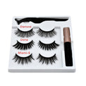 Mixed Designs Faux Mink Magnetic Eyelashes Kit Set (3 Pairs)-Magnetic Eyelash-UNIQSO Canada