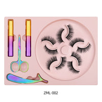 Natural Long Faux Mink Magnetic Eyelashes Full Kit Set (5 Pairs)-Magnetic Eyelash-UNIQSO Canada
