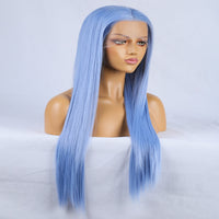 Pamper Blue Front Lace Long Hair Wig-Lace Front Wig-UNIQSO Canada