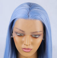 Pamper Blue Front Lace Long Hair Wig-Lace Front Wig-UNIQSO Canada