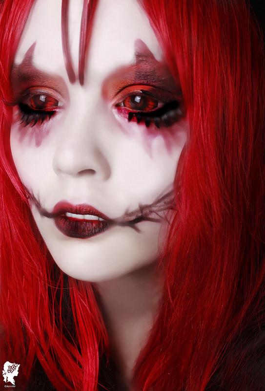 Phantasee Red Black Sclera Contacts Sunpyre (2 lenses/pack)-Sclera Contacts-UNIQSO Canada