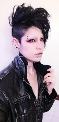 Phantasee Red Black Sclera Contacts Tokyo Ghoul - Red Ghoul/Gremlin (2 lenses/pack)-Sclera Contacts-UNIQSO Canada