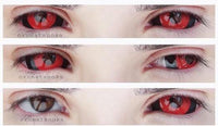 Phantasee Red Black Sclera Contacts Tokyo Ghoul - Red Ghoul/Gremlin (2 lenses/pack)-Sclera Contacts-UNIQSO Canada
