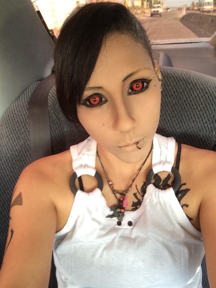 Phantasee Red Black Sclera Contacts Tokyo Ghoul - Red Ghoul/Gremlin (2 lenses/pack)-Sclera Contacts-UNIQSO Canada