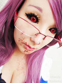 Phantasee Red Black Sclera Contacts Tokyo Ghoul - Red Ghoul/Gremlin (2 lenses/pack)-Sclera Contacts-UNIQSO Canada