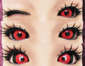 Phantasee Red Black Sclera Contacts Tokyo Ghoul - Red Ghoul/Gremlin (2 lenses/pack)-Sclera Contacts-UNIQSO Canada