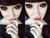 Phantasee Red Black Sclera Contacts Tokyo Ghoul - Red Ghoul/Gremlin (2 lenses/pack)-Sclera Contacts-UNIQSO