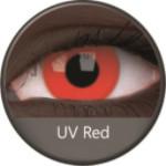 Phantasee UV Glow Crazy Lens Red (2 lenses/pack)-UV Contacts-UNIQSO