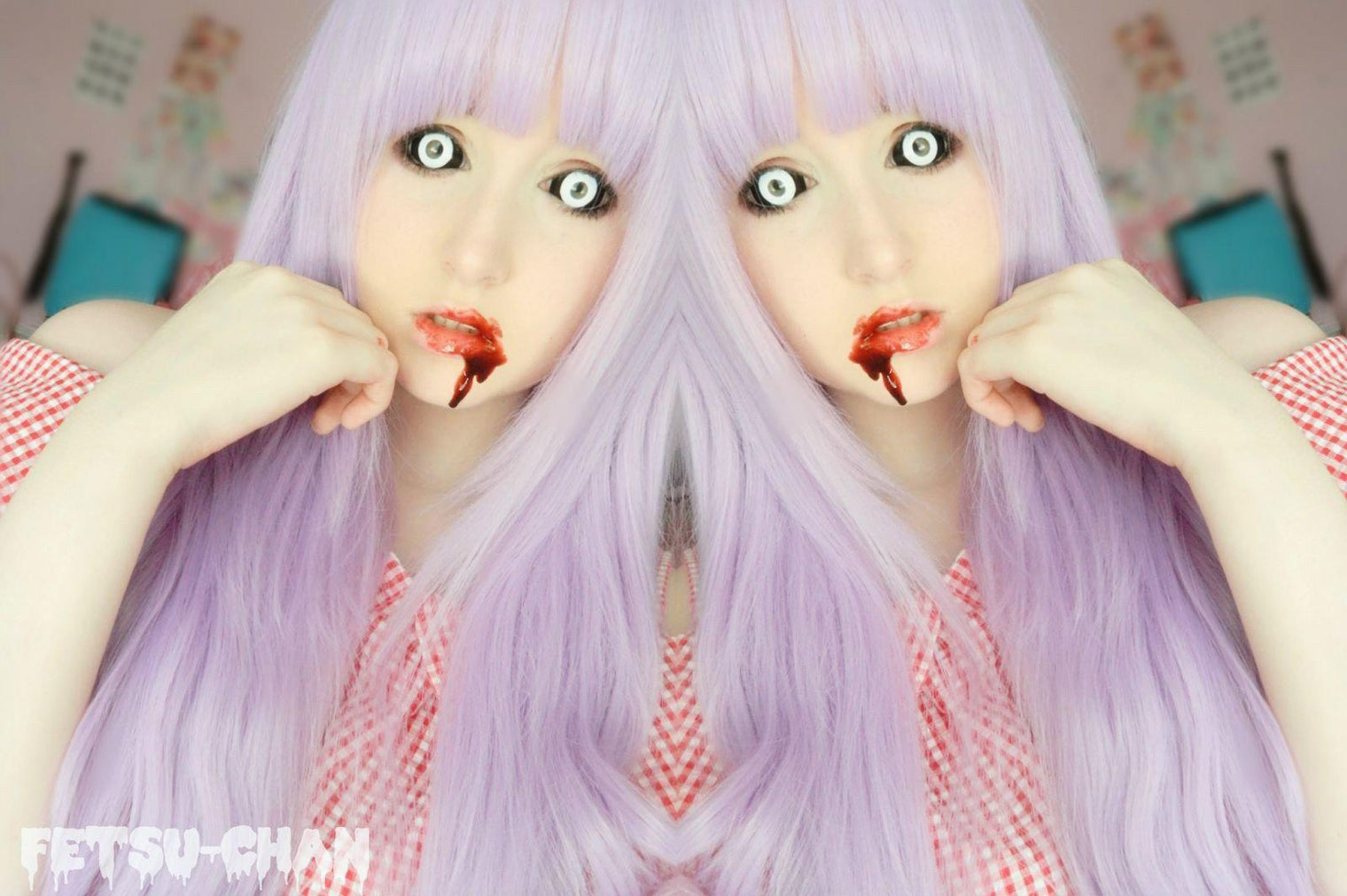 Phantasee White Black Sclera Contacts Medusa (2 lenses/pack)-Sclera Contacts-UNIQSO Canada