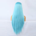 Plush Blue Front Lace Long Straight Hair-Lace Front Wig-UNIQSO Canada