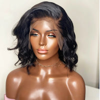 Premium Wig - Big Bling Black Short Curly Lace Front Wig-Lace Front Wig-UNIQSO Canada