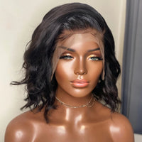 Premium Wig - Big Bling Black Short Curly Lace Front Wig-Lace Front Wig-UNIQSO Canada