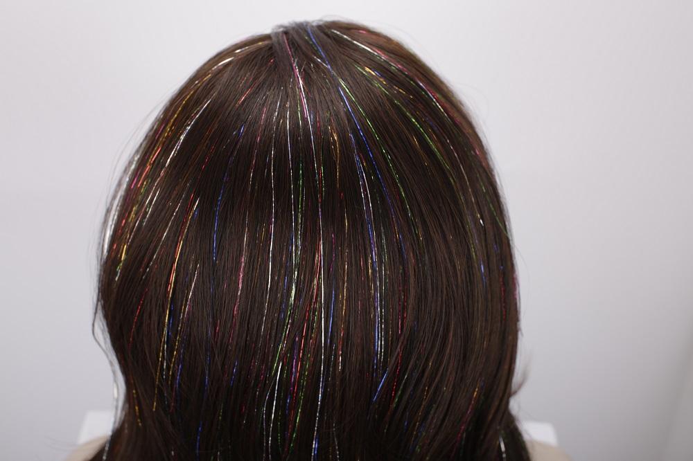 Premium Wig - Copper Blend Shiny Tinsel Lace Front Tinsel-Lace Front Wig-UNIQSO Canada