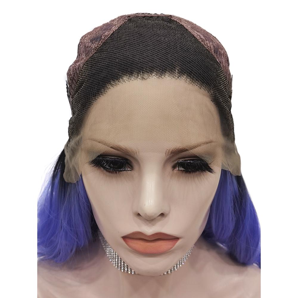 Premium Wig - Deep Root Neon Navy Lustrous Long Lace Front Wig-Lace Front Wig-UNIQSO Canada