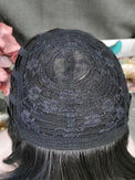 Premium Wig - Ebony Timeless Bob in Shoulder Length Lace Front Wig-Lace Front Wig-UNIQSO Canada