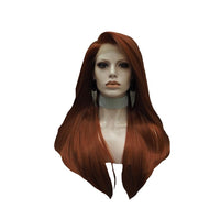 Premium Wig - Fiery Cinnamon Side Sweep Extra Long Lace Front Wig-Lace Front Wig-UNIQSO Canada