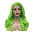 Premium Wig - Fluorescent Green Side Sweep Long Lace Front Wig-Lace Front Wig-UNIQSO Canada
